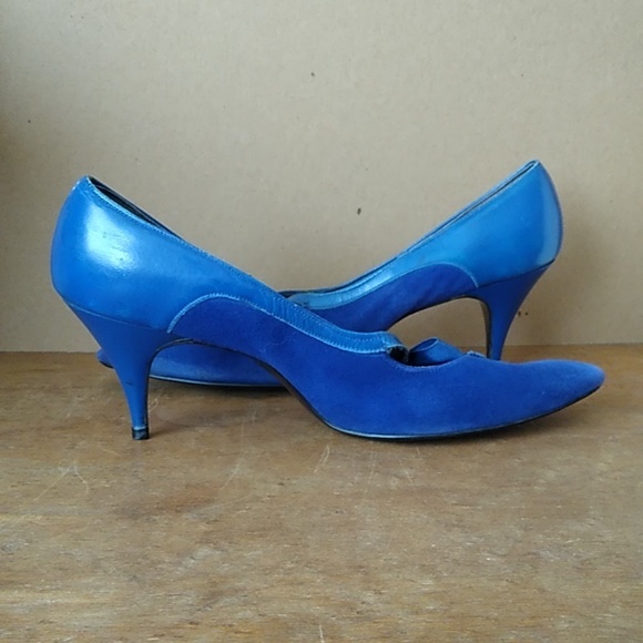 VTG Thom McAn Leather & Suede High Heels 50s/60s - Picture 7 of 12